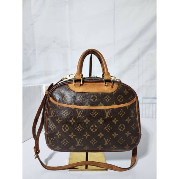 Authentic LOUIS VUITTON Monogram Canvas Trouville Bag Brown - Picture 11 of 15